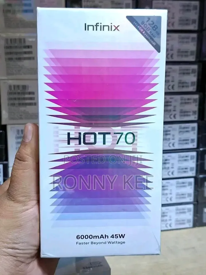 New Infinix Hot 70 128 GB Pink