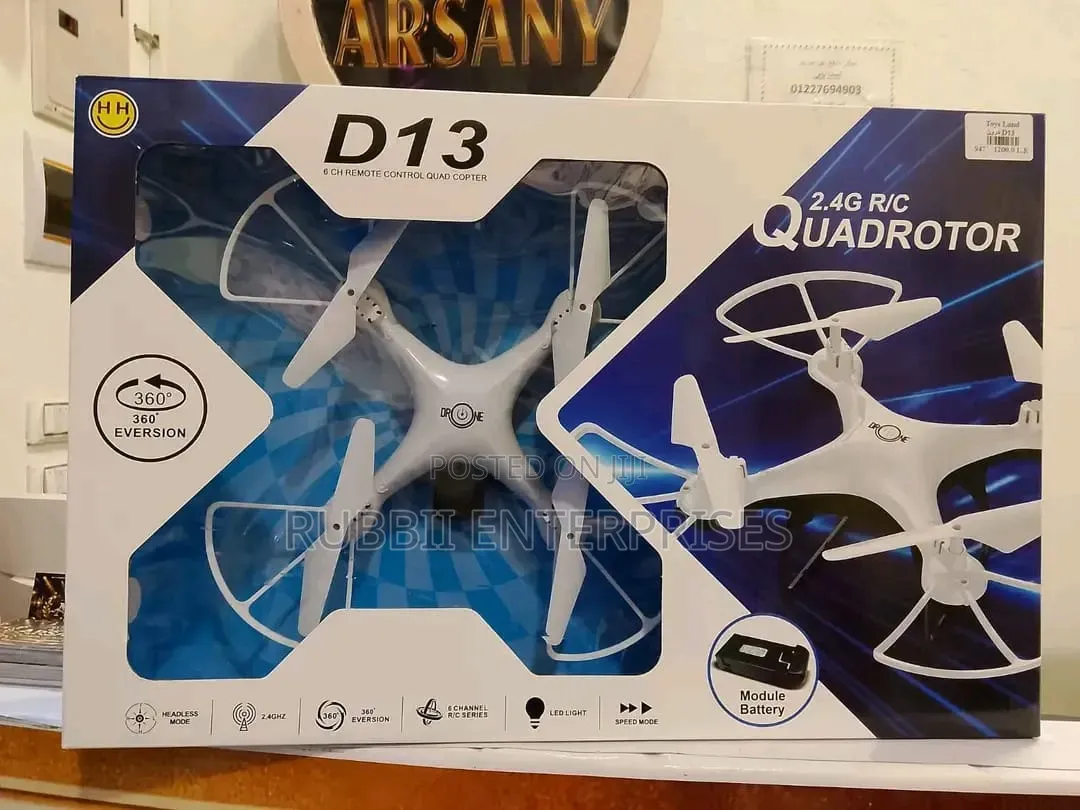 D13 6-Channel Remote Control Quadcopter Drone