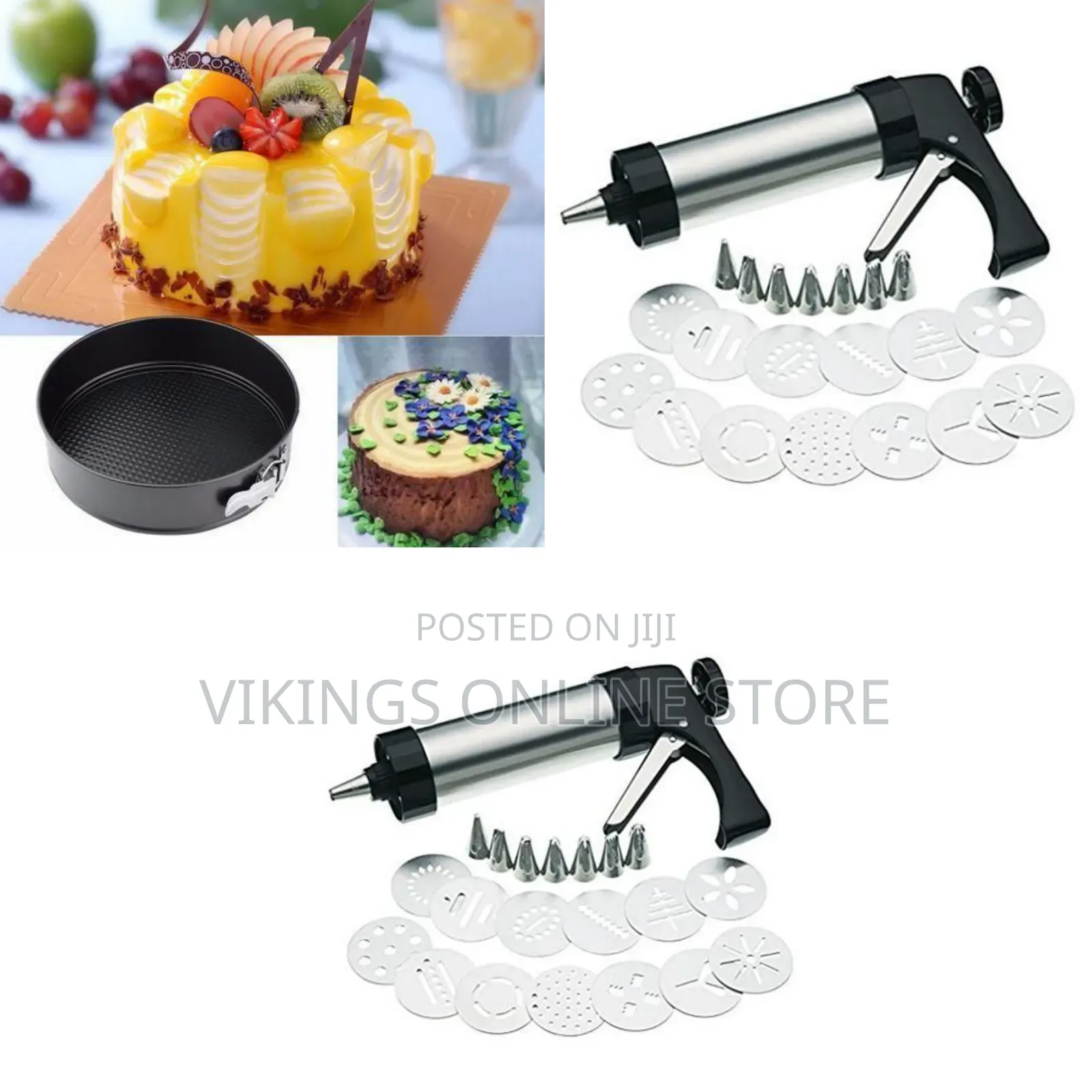 Cookie Press and Icing Set- Silver