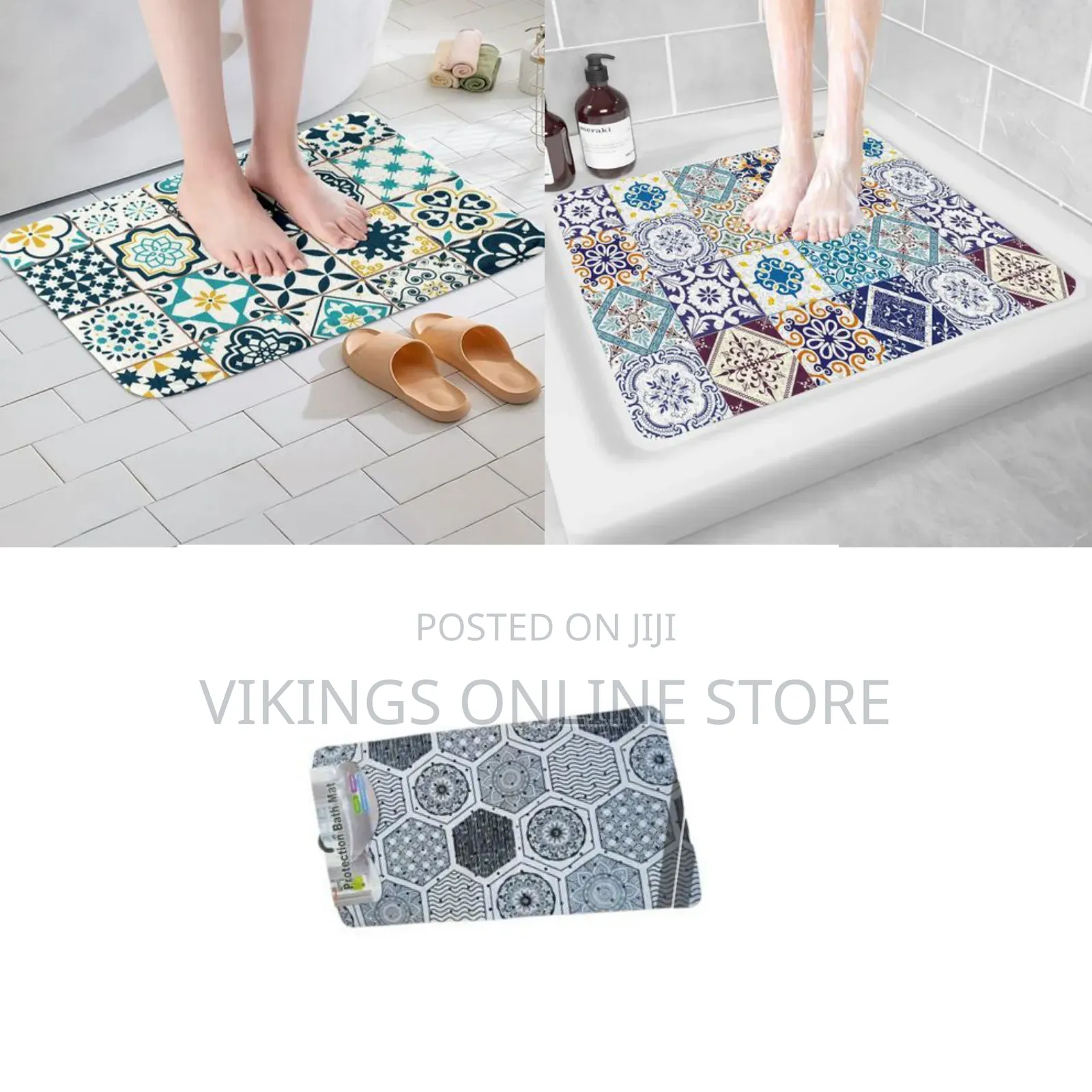 Anti Skid Shower Mat Versatile Bathroom Safety Ideal for Bathroom