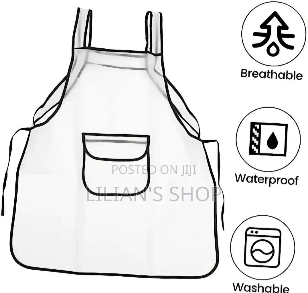 Transparent Waterproof Kitchen Apron
