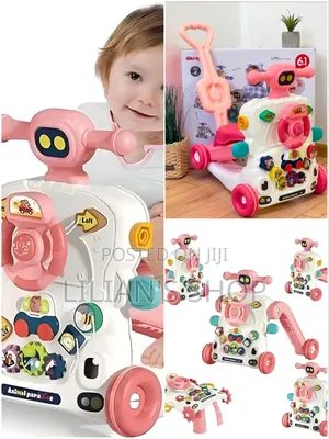 6 in 1 Baby Walker for Babies Push Walker With Music
