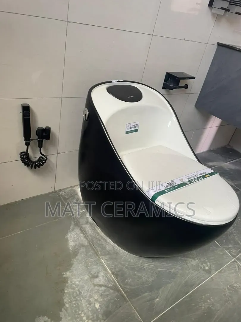 Black Large Toilet Seat