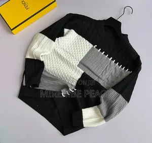 Patchwork Knit Sweater