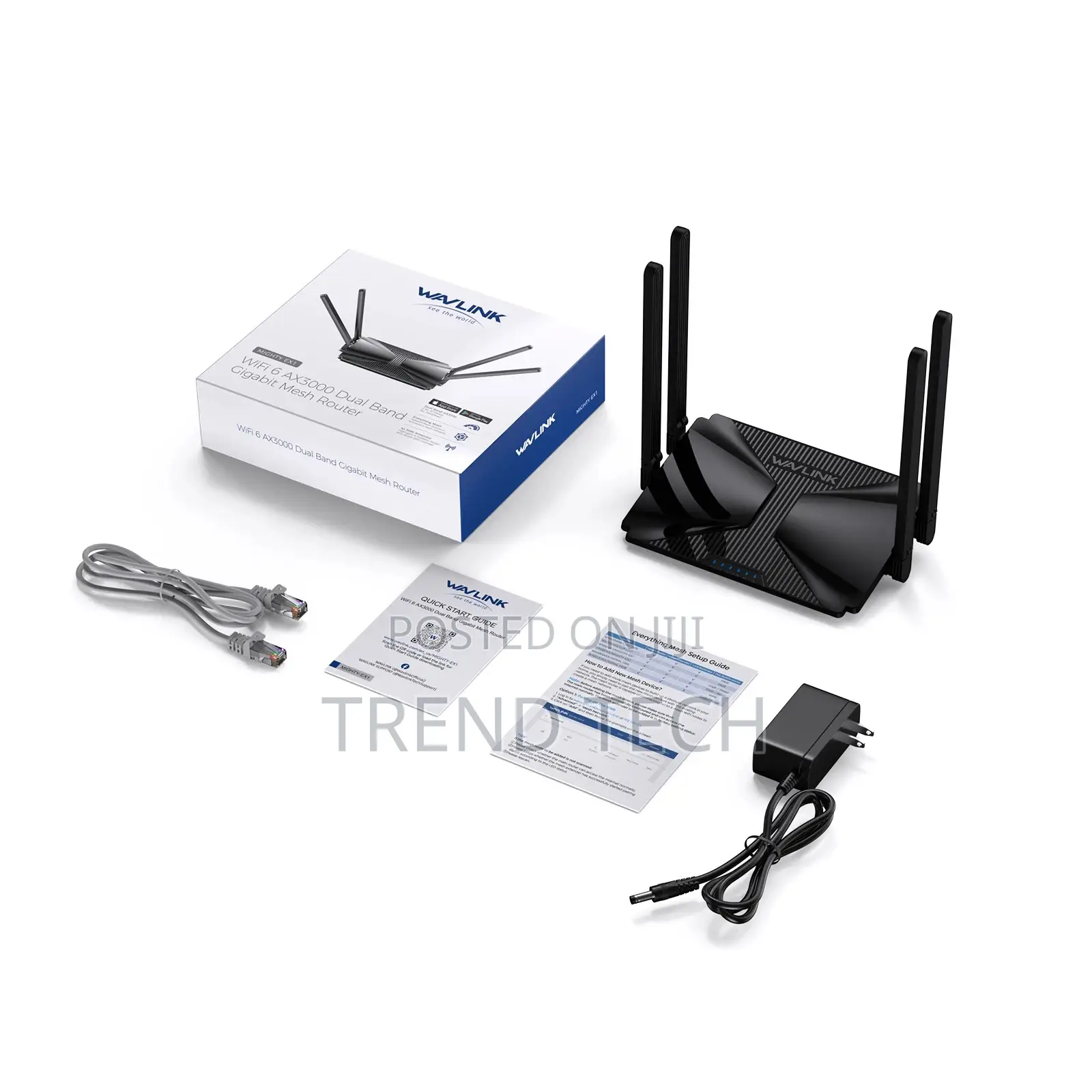 Wavlink Ax3000 Dual Band Wifi 6 Gigabit Mesh Router