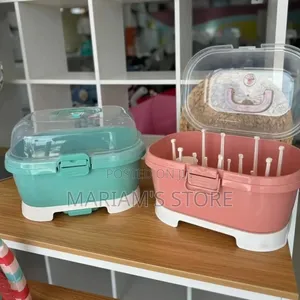 Portable Baby Bottle Drying Rack and Dustproof Storage Box