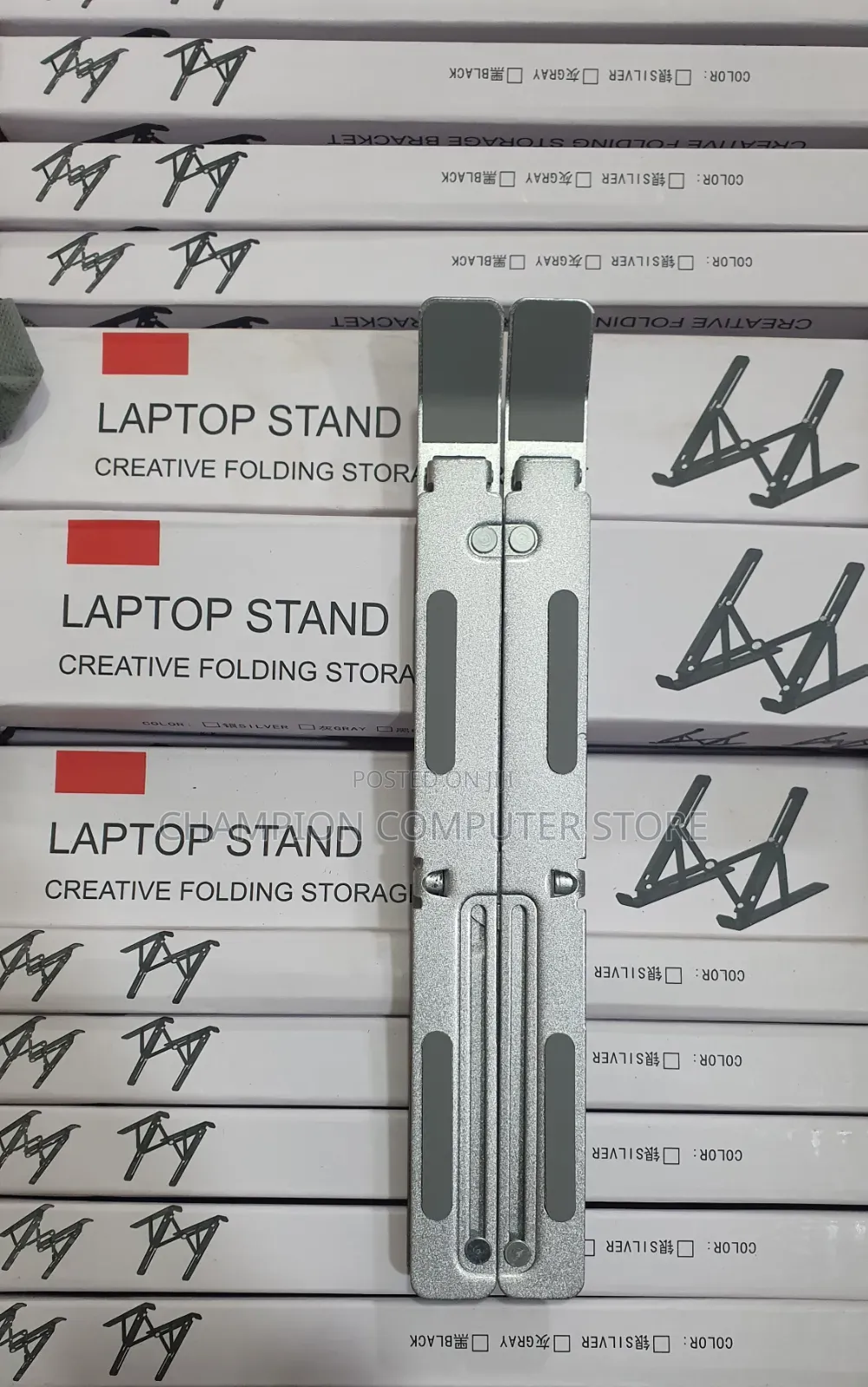 Portable Laptop Stand, Aluminum Alloy, Adjustable 10-16 Inch