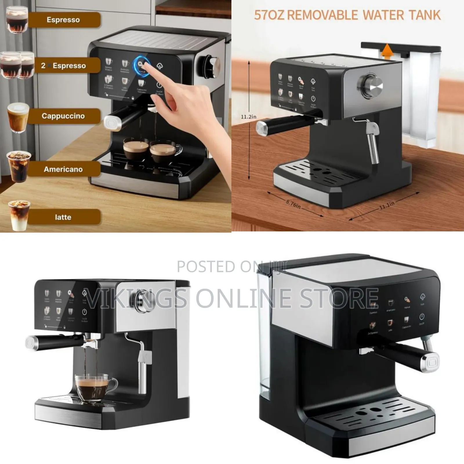 Portable Electric Semi-Automatic Stainless Steel Household Digital