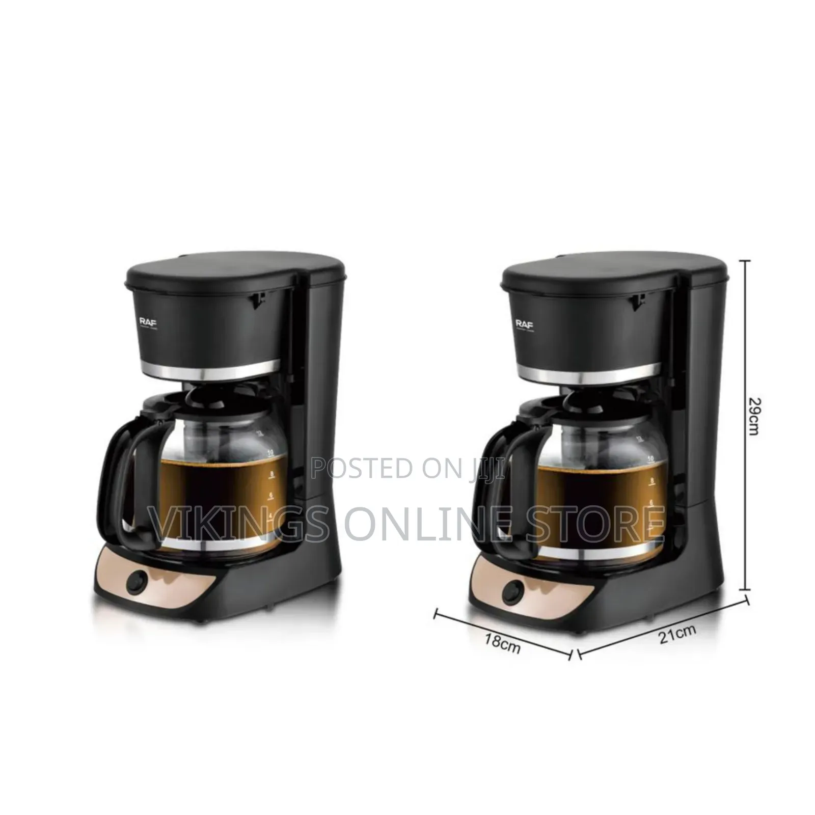 RAF 1.8L Smart Coffee Machine 12 Cup Coffee Maker Electric