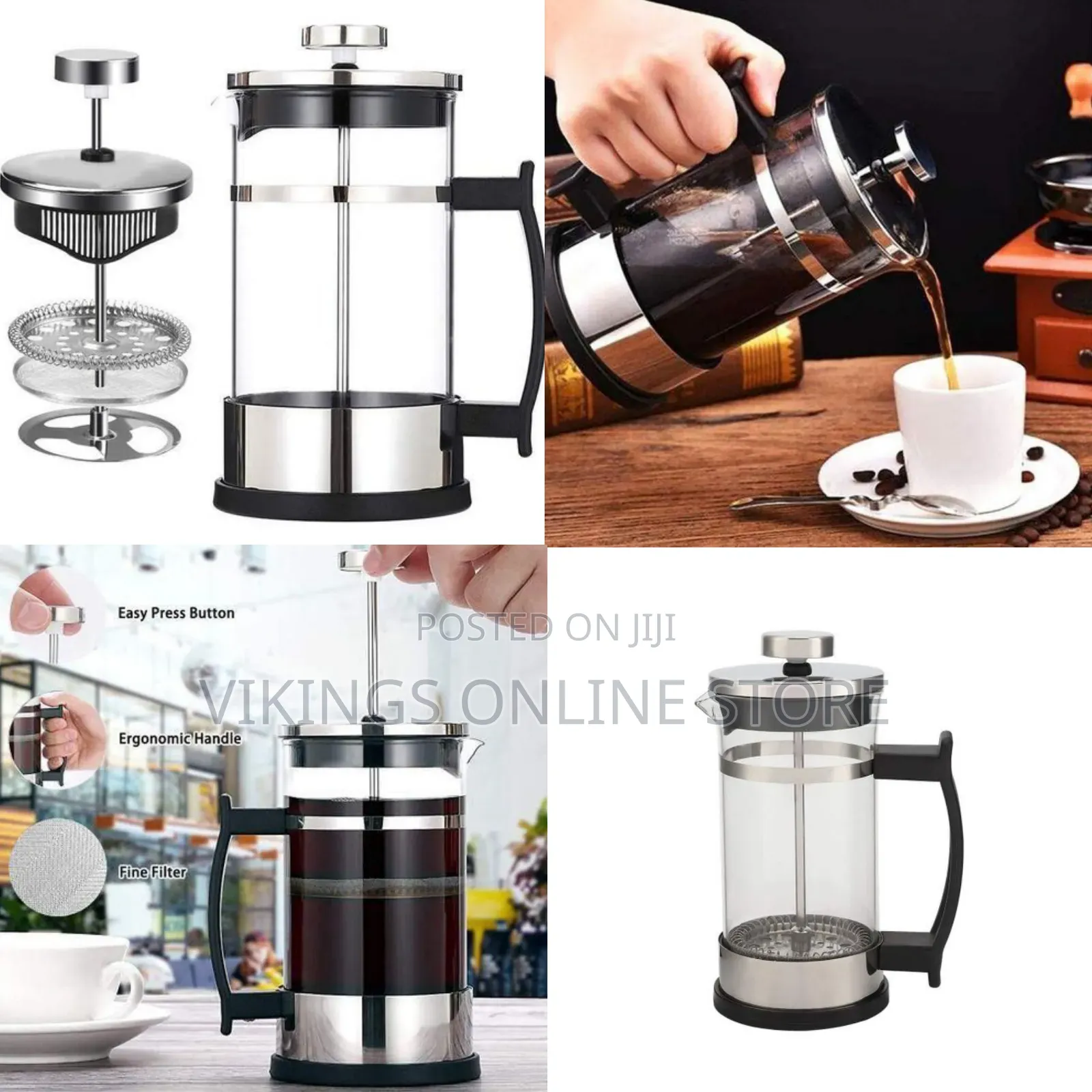 Other 350ml Heat Resistant French Press Coffee Espresso Pot