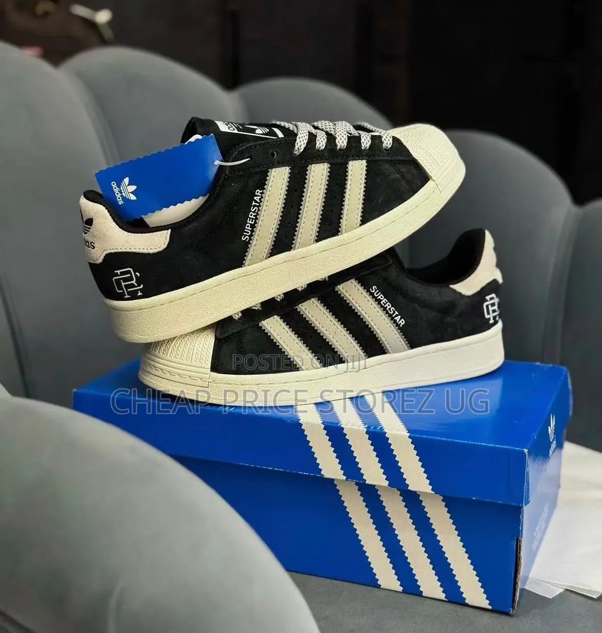Reign Champ Suede Superstar Sneakers – Classic Collaborative Style