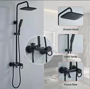 Black Ring Shower Mixer