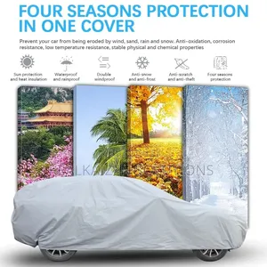 All-Weather Thickened PEVA Silver Gray Breathable Car Protective Cover