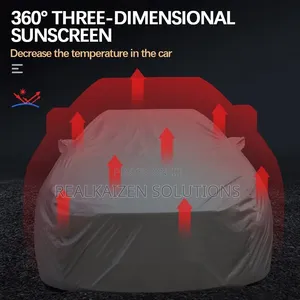All-Weather Thickened PEVA Silver Gray Breathable Car Protective Cover