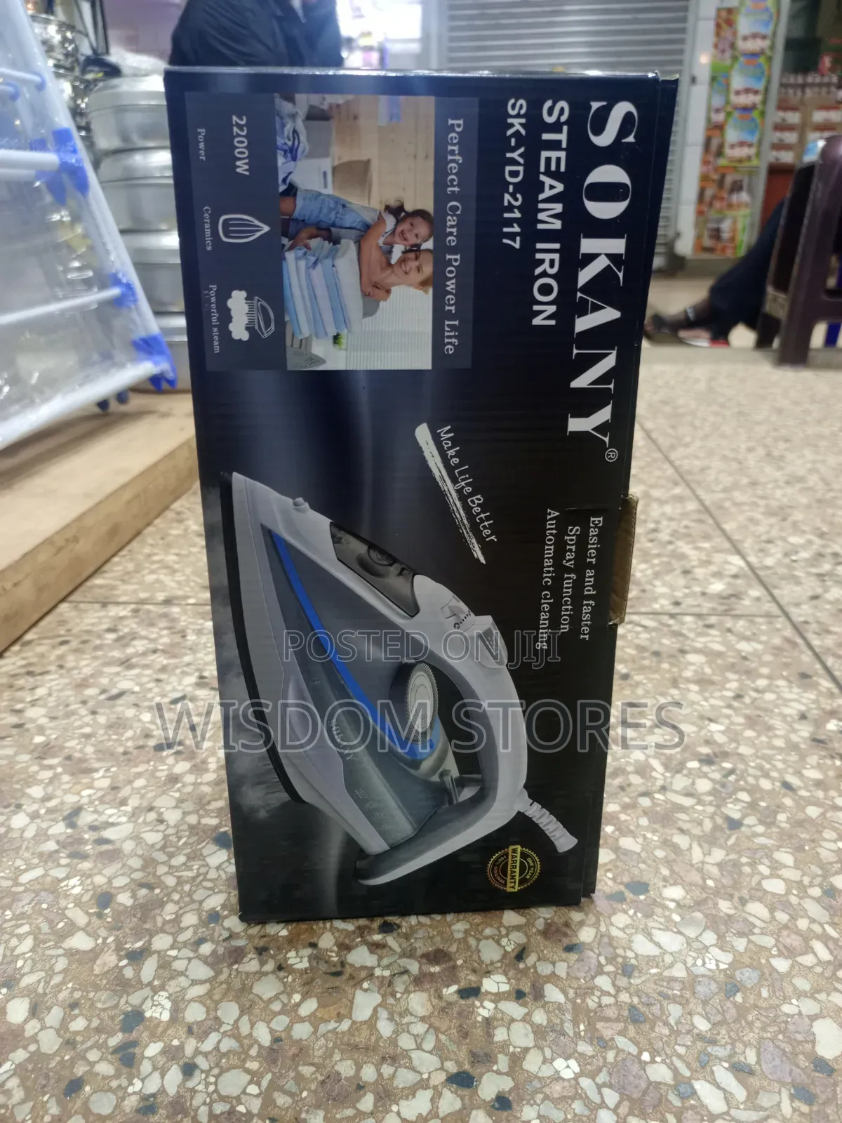 Sokany Steam Iron (Model SK-YD-2117).