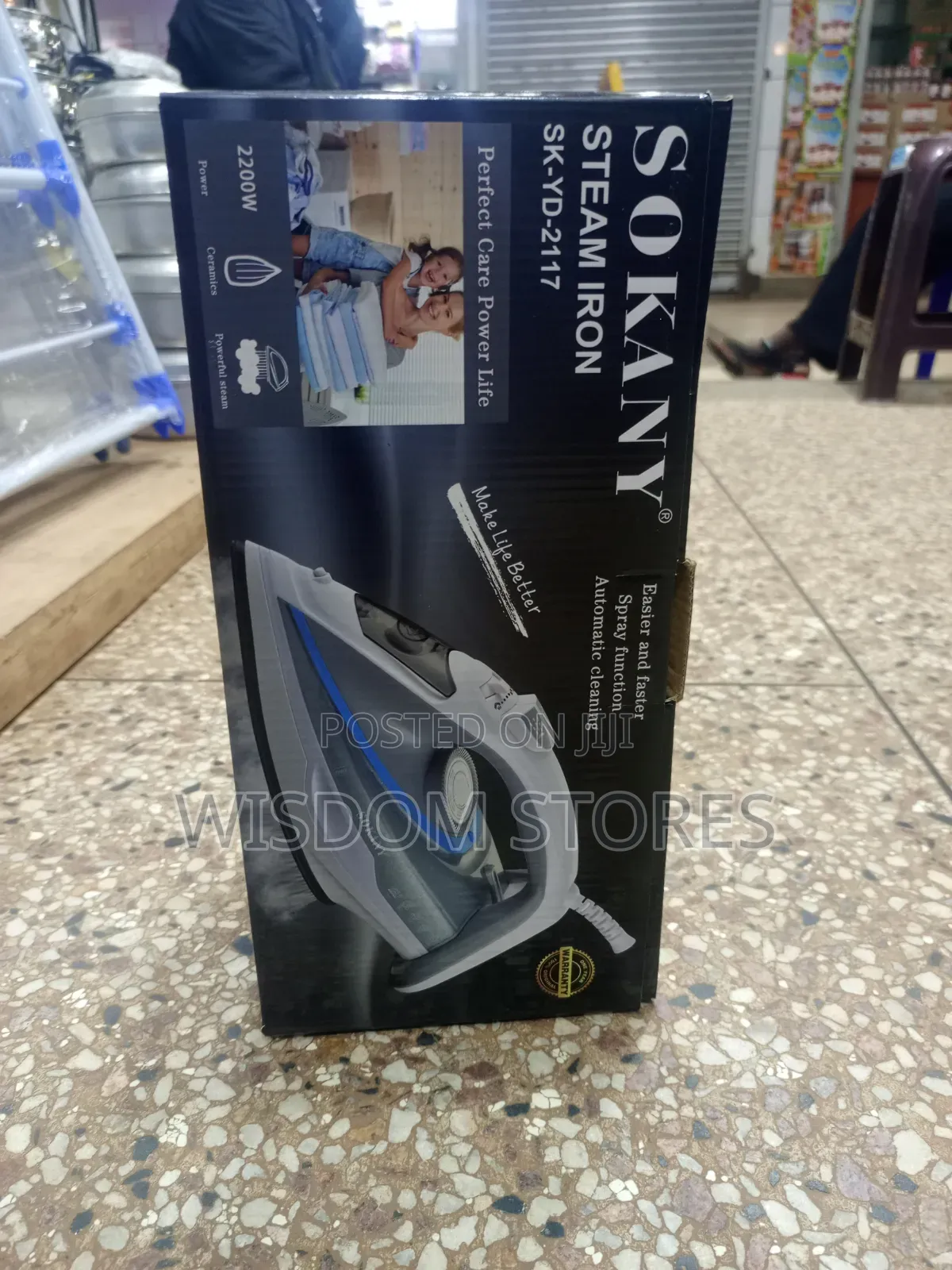 Sokany Steam Iron (Model SK-YD-2117).