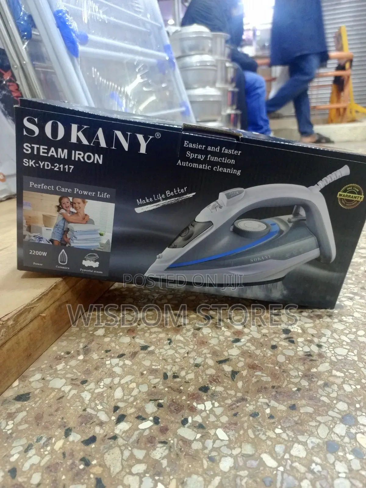 Sokany Steam Iron (Model SK-YD-2117).