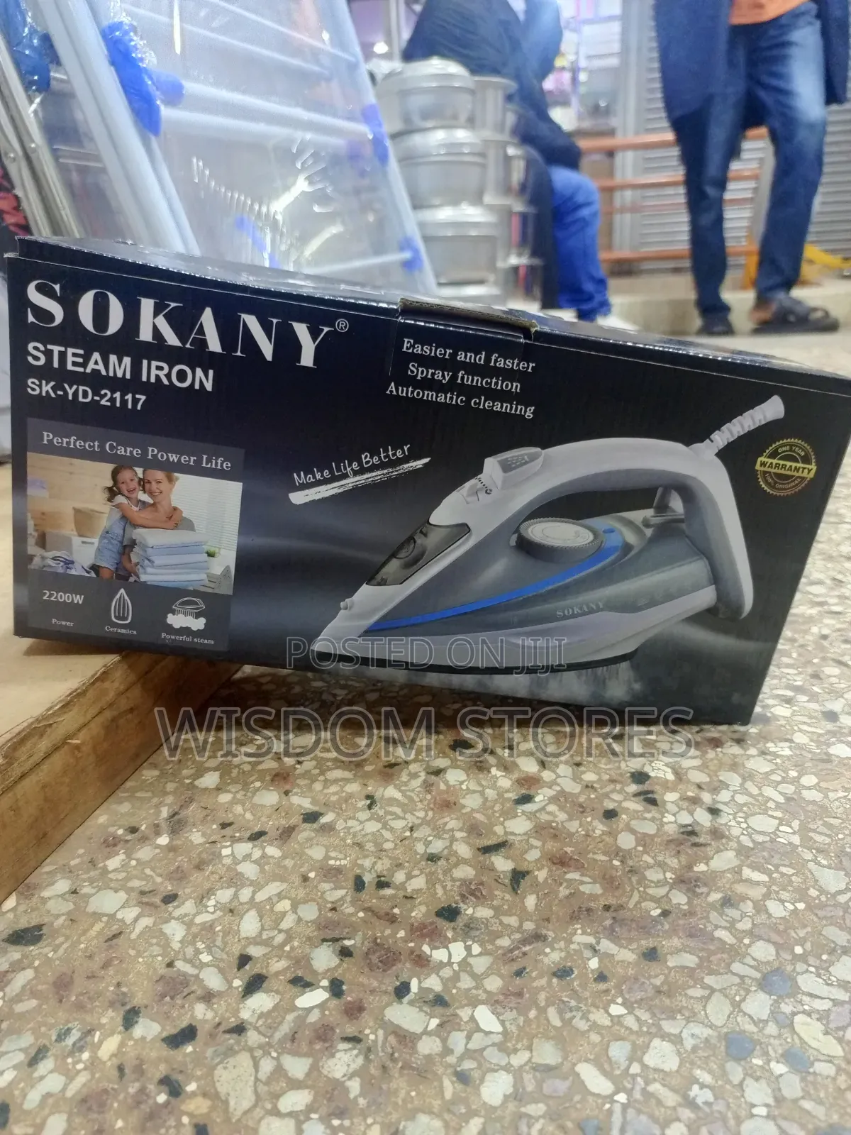 Sokany Steam Iron (Model SK-YD-2117).
