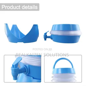 Collapsible 5.5L Plastic Beverage Dispenser| Spigot| Stand for Picnics