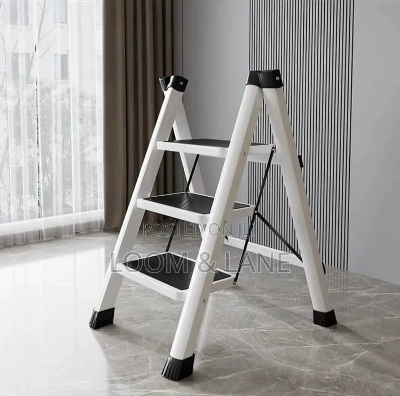 3-Step Lightweight, Portable, and Foldable Household Step Ladder