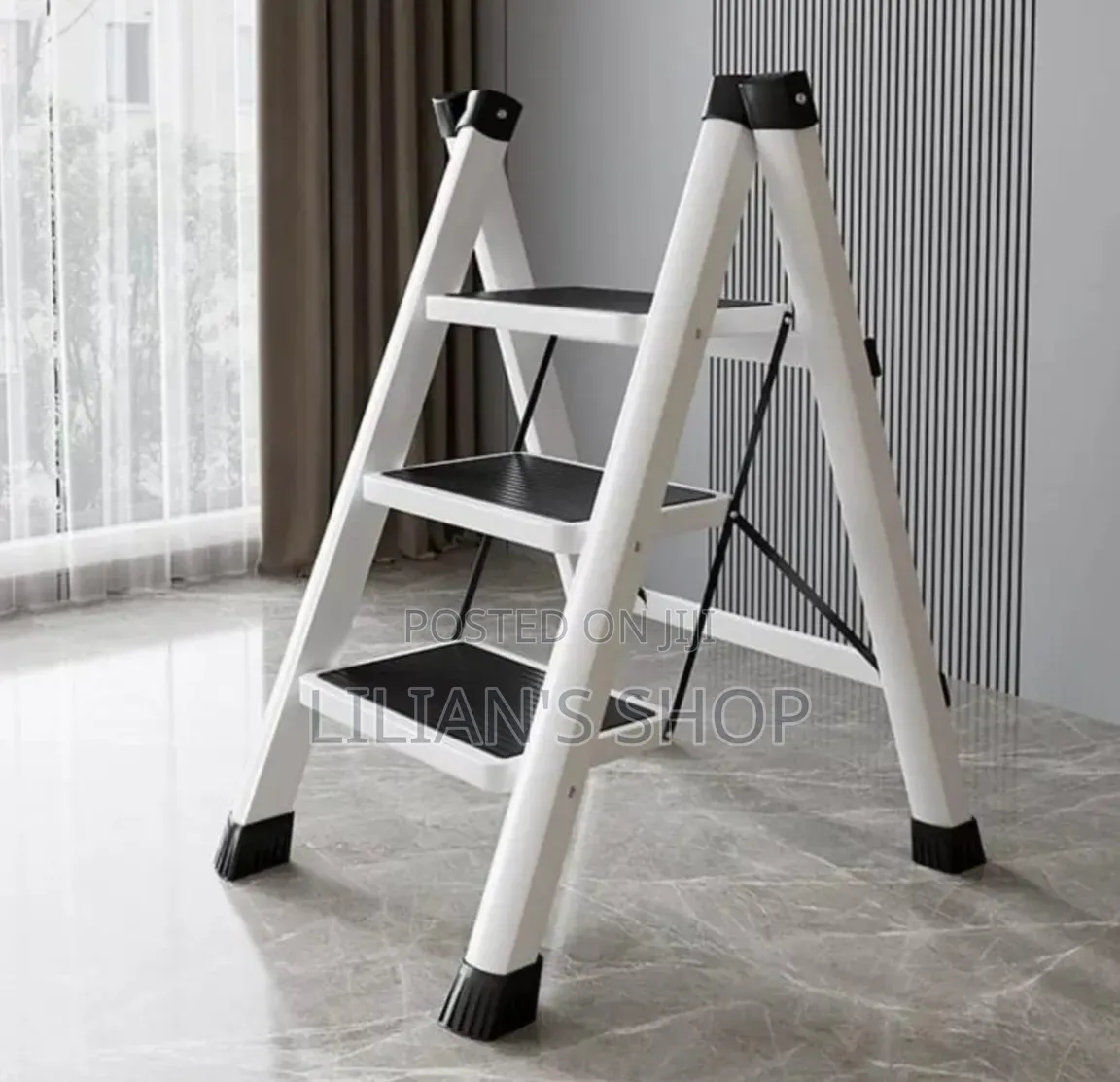 3-Step Lightweight, Portable, and Foldable Household Step Ladder
