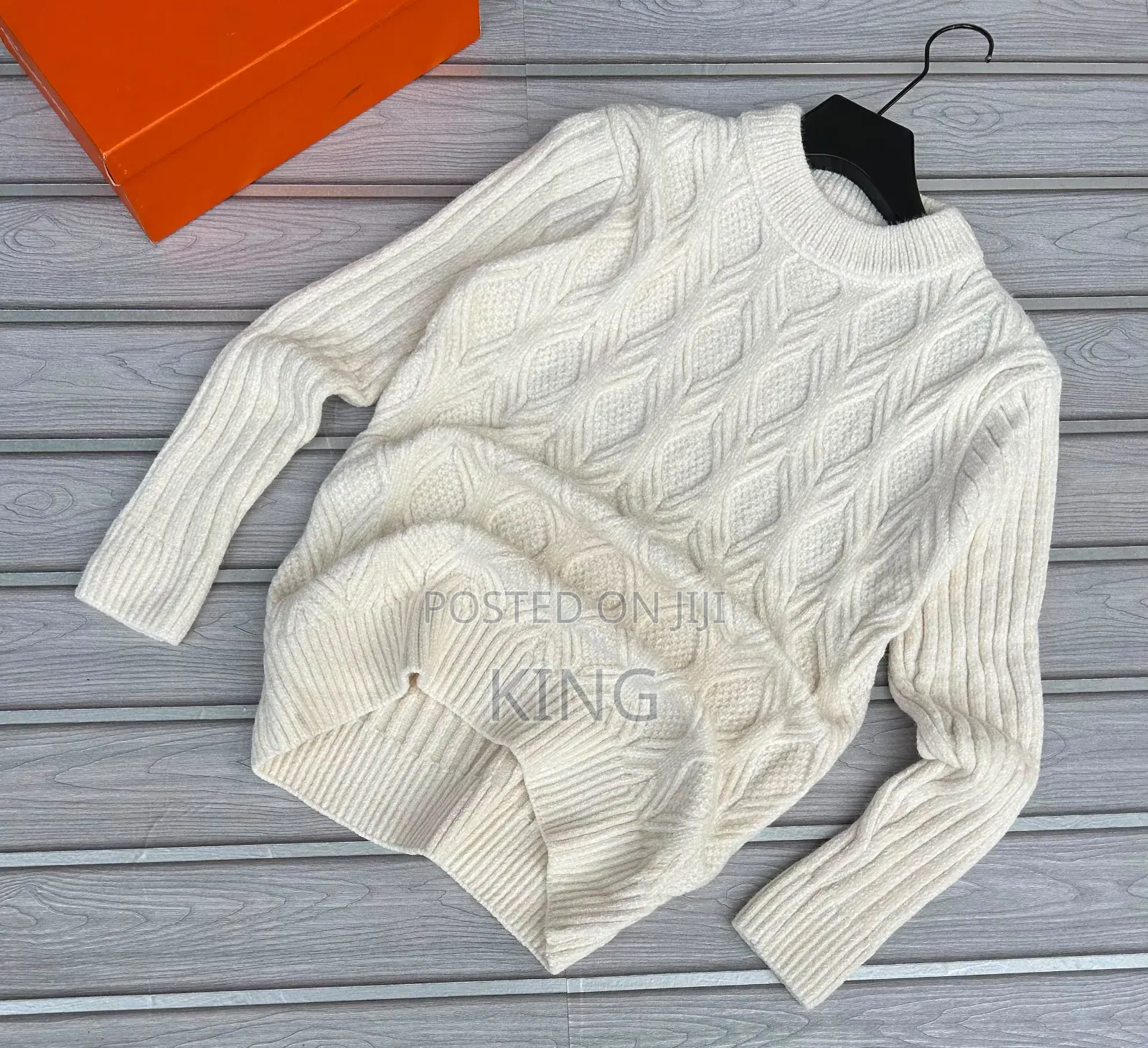 Crew Neck Cable Knit. Timeless Choice Sweaters