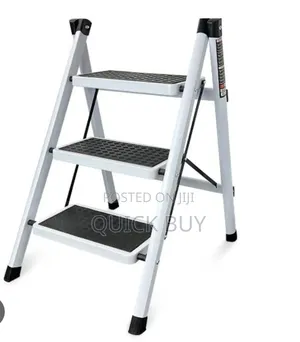 3-Step Lightweight, Portable, and Foldable Household Step Ladder