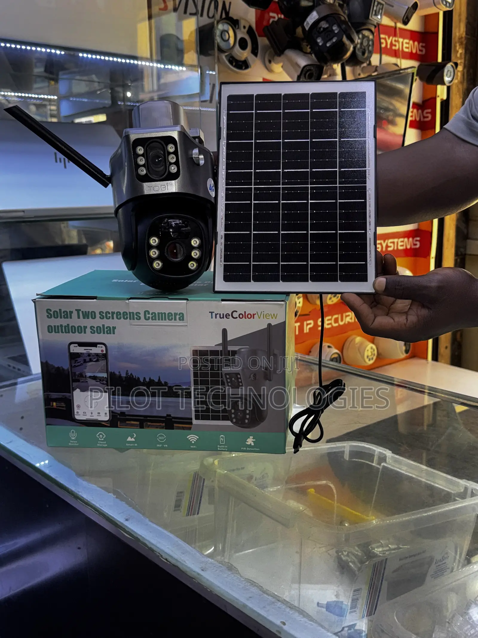 Solar Camera Dual Lense