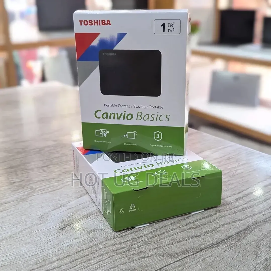 Toshiba 1Tb Rom External Hard Drive - Black