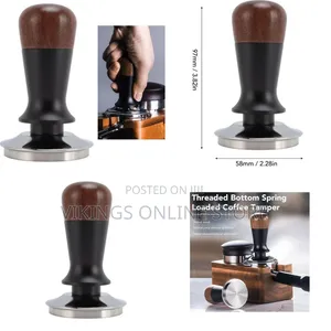 58mm Espresso Tamper, Spring Loaded Coffee Tamper, Calibrated