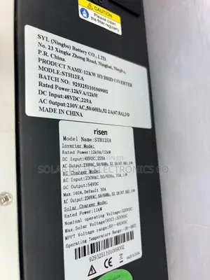 Risen 12kW 12kVA 48V Hybrid Solar Inverter 11kW MPPT
