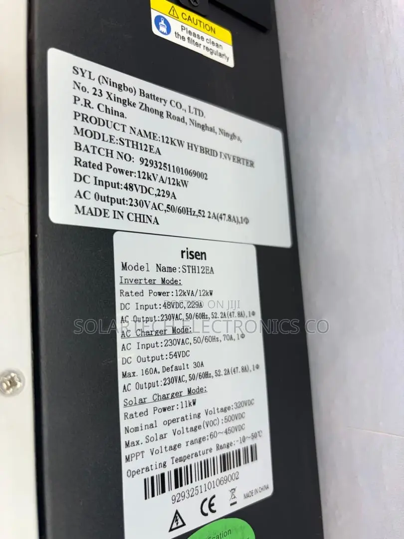Risen 12kW 12kVA 48V Hybrid Solar Inverter 11kW MPPT