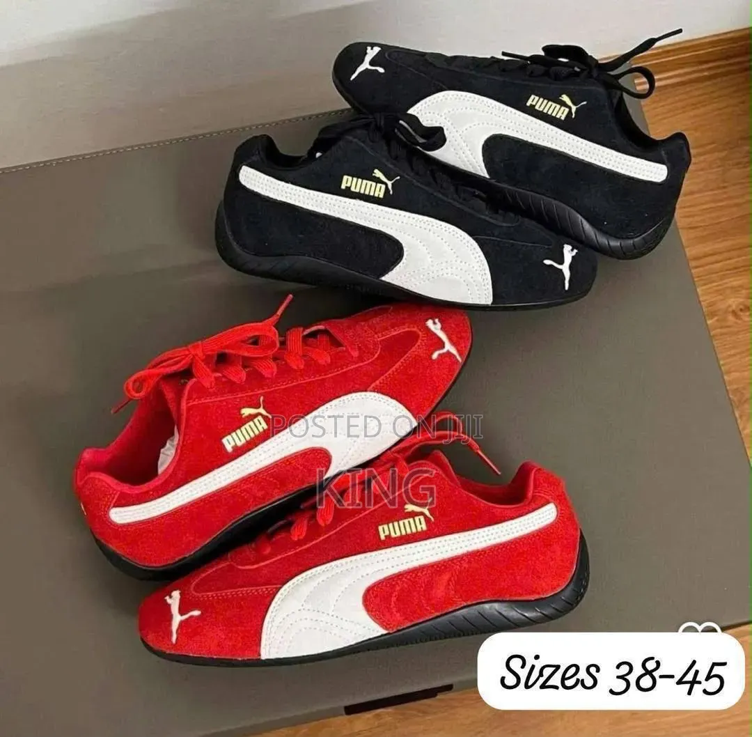 Puma Speedcat OG Sneakers Feature a Black Suede, Red Hot