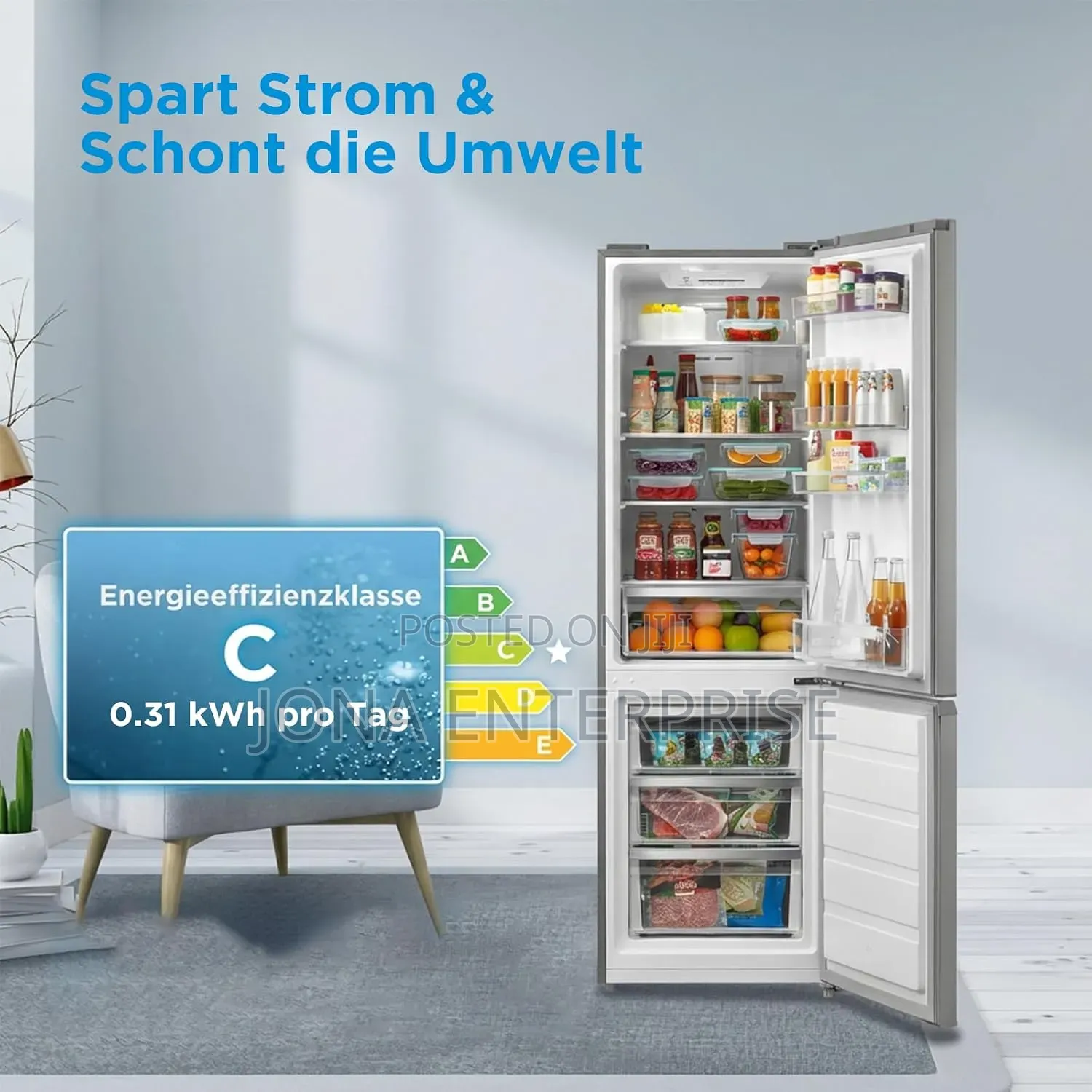 Midea 270 Litre Frost Free Fridge