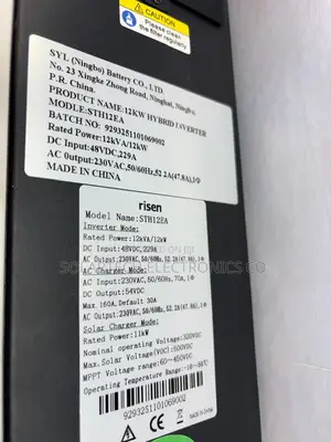12kW 48V Risen Solar Hybrid Inverter 230V 500V PV Input