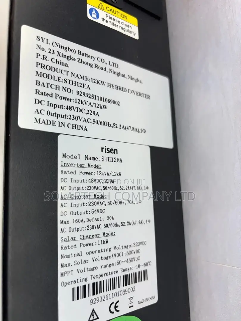 12kW 48V Risen Solar Hybrid Inverter 230V 500V PV Input