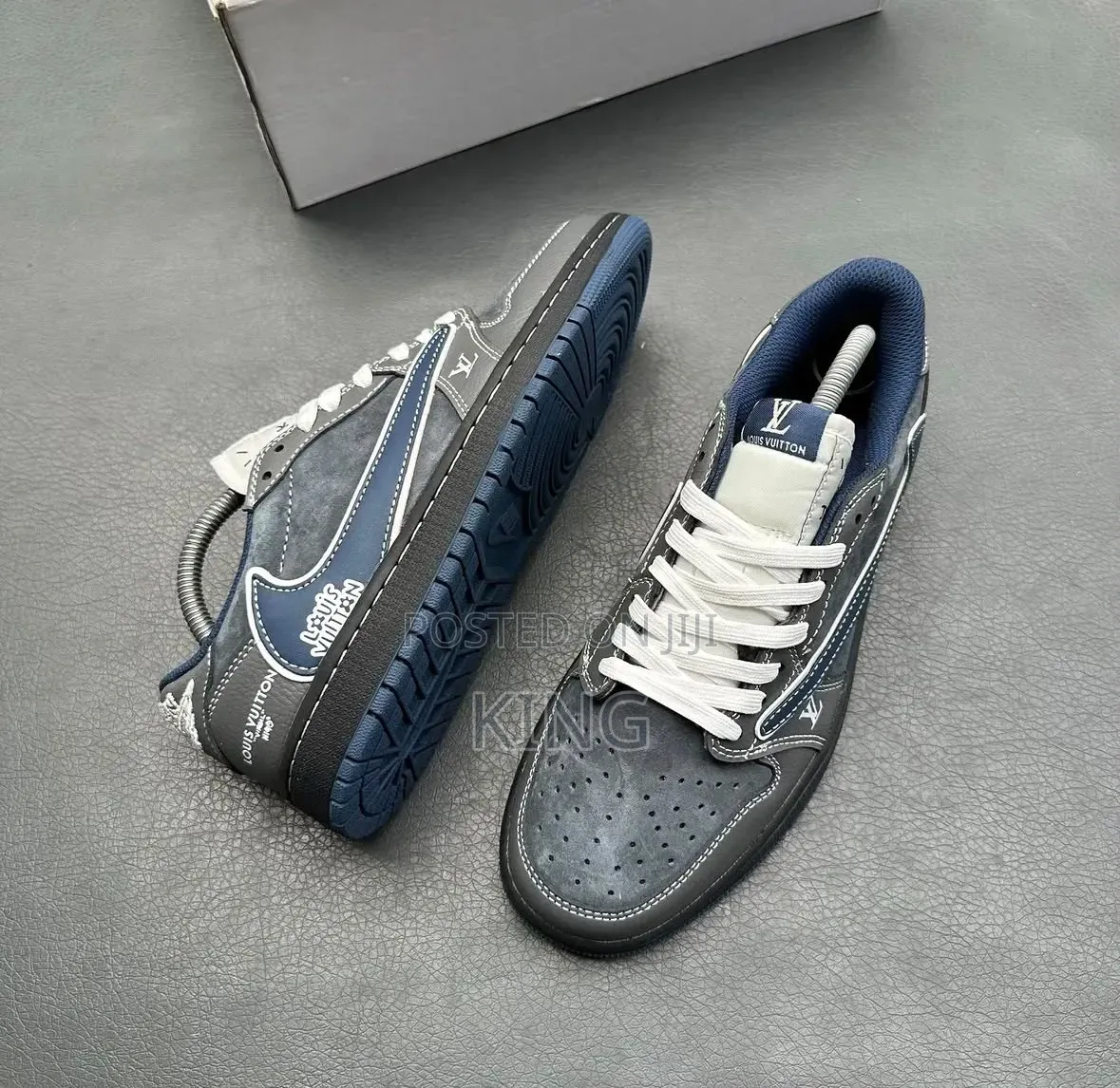 Travis Scott's Nike Air Jordan 1 Low Silhouette With Louis Vuitton