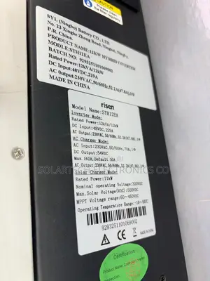 Risen 12kW Hybrid Inverter 48V 230V 1-Phase 11kW MPPT 50/60Hz