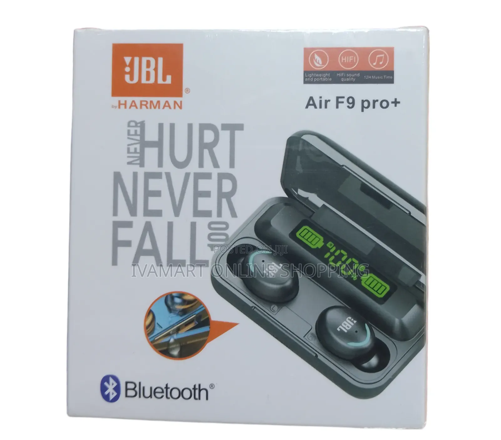 JBL Air F9 Pro+ Wireless Earbuds - Hi-Fi Sound Quality