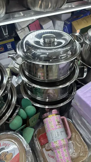 3pc Set of Stainless Steel Caserole Set With 30cm,32cm 34cm