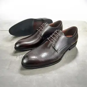 Original Franco Banetti Polished Brown Derby Dress Shoes