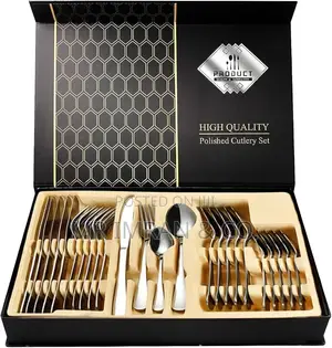 24-Piece High Quality Polished Stainless Steel Cutlery Set