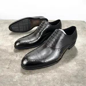 Men’s Black Leather Formal Oxford Shoes