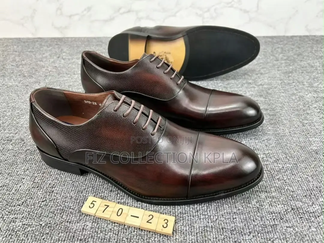Original Dark Brown Leather Oxford Formal Shoes