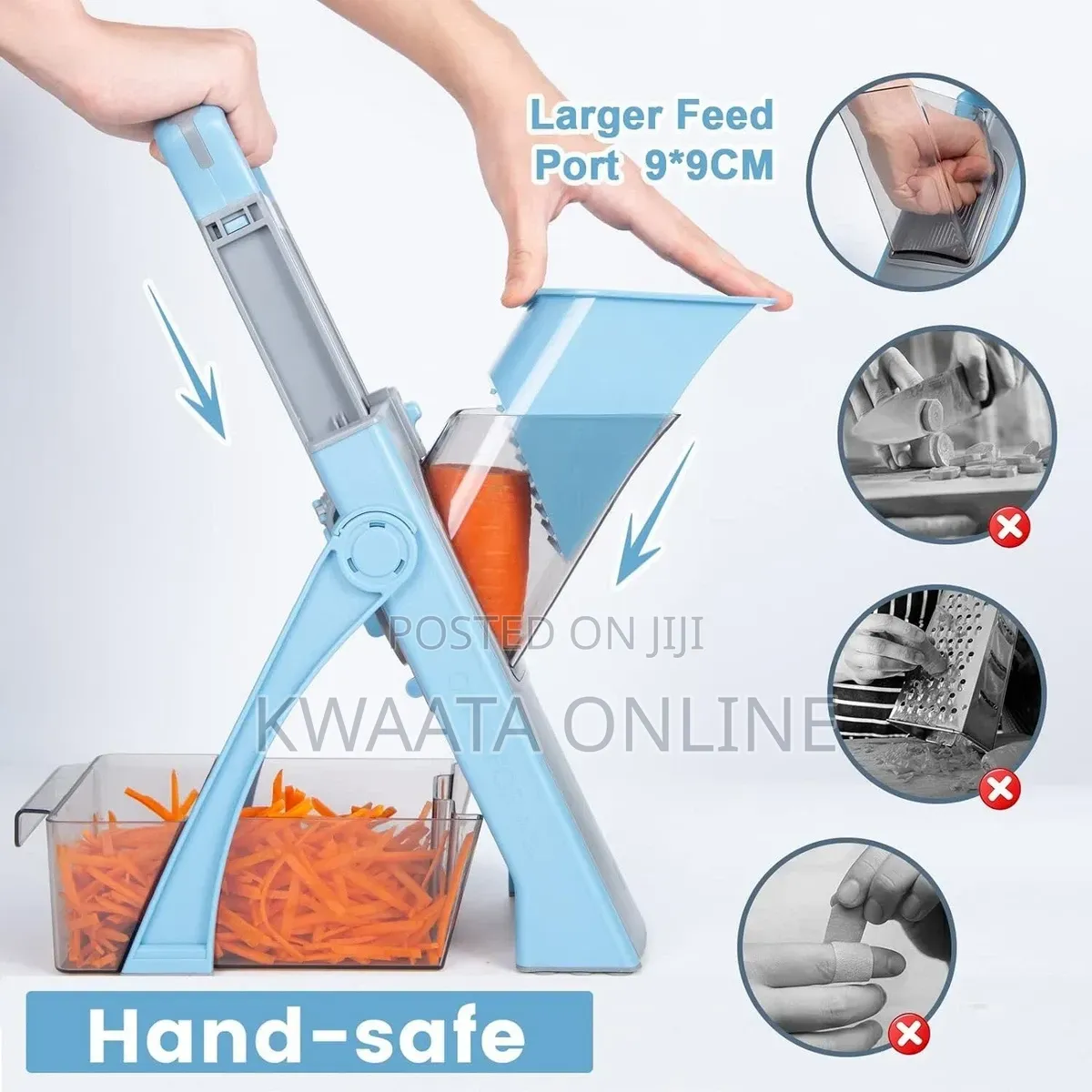 Heavy Duty Slicer Vegetable Chopper Cutter Manual French Fries Maker