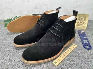 Original Franco Banetti Black Suede Chukka Boots
