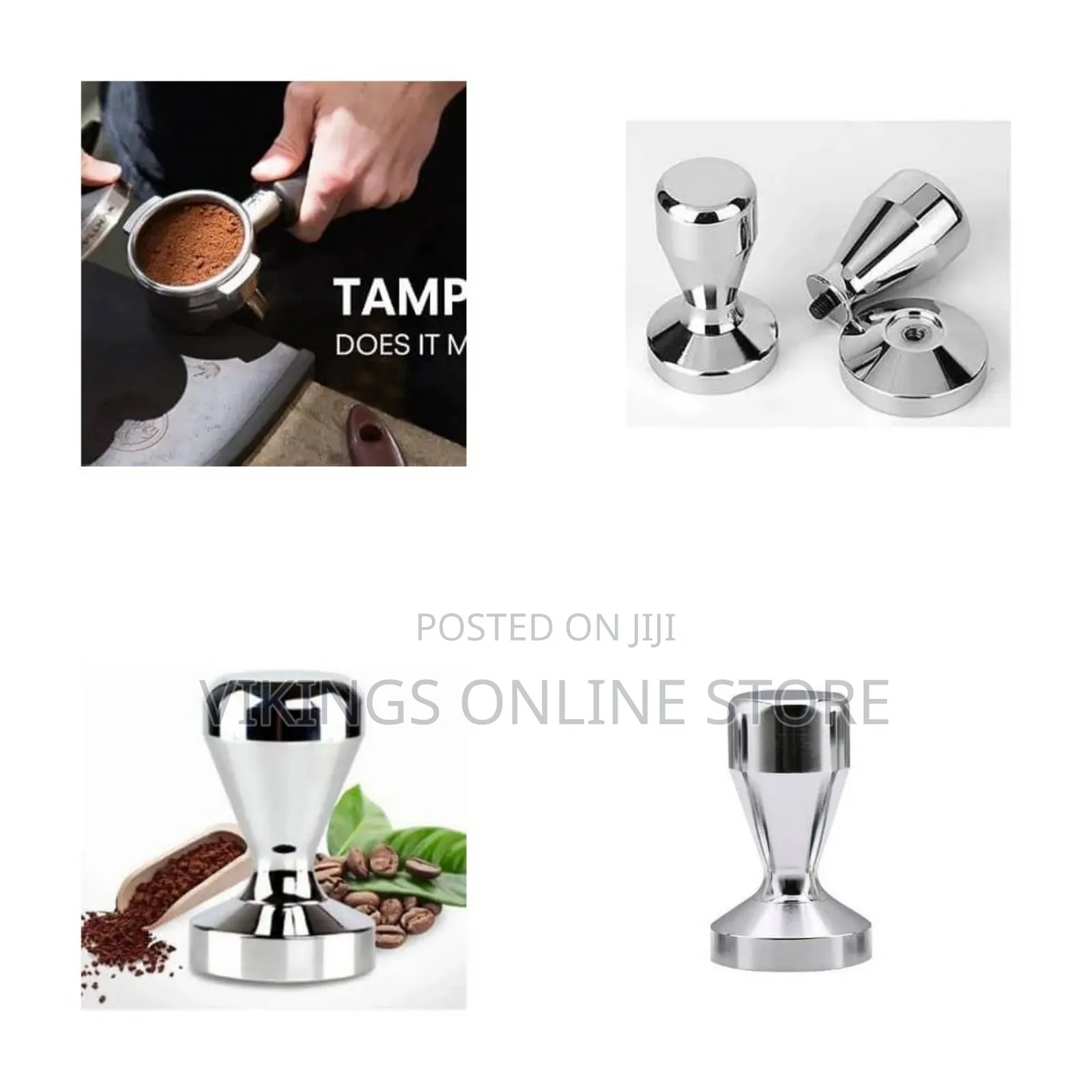 Calibrated Espresso Coffee Tamper, Premium Stainless Steel Flat Base