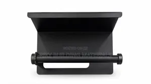 Black Wall-Mounted Tissue Holder