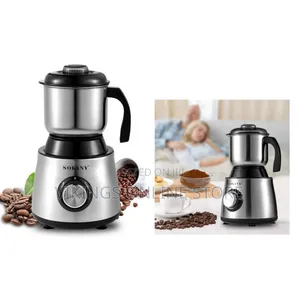 Sokany Electric Coffee Grinder Stainless Steel Brushed Detachable