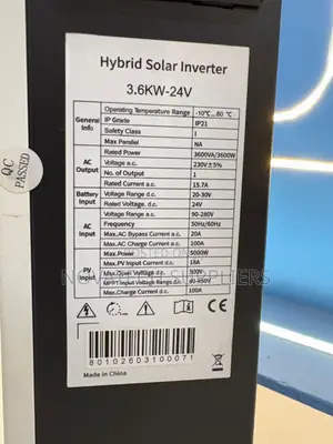 Sunshine 3.6kW 24VDC MPPT Hybrid Inverter 500V Voc